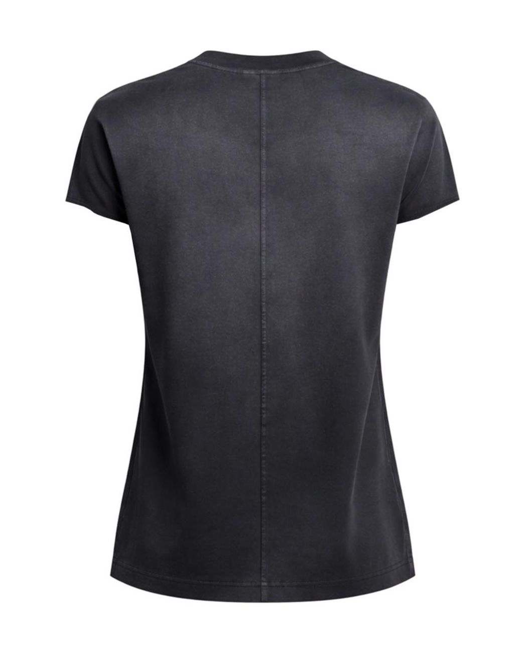 Courreges Black Solid Crew Neck T-Shirt