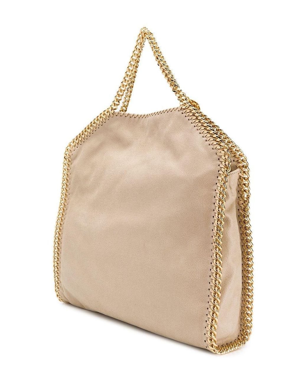 Stella McCartney Natural Falabella Fold Over Shoulder Bag