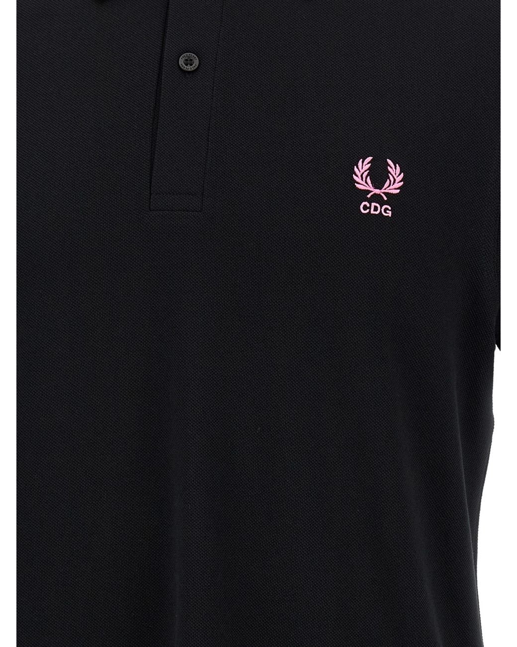 Comme des Garçons Black Comme Des Garçons Shirt X Fred Perry Short-Sleeved Polo Shirt for men