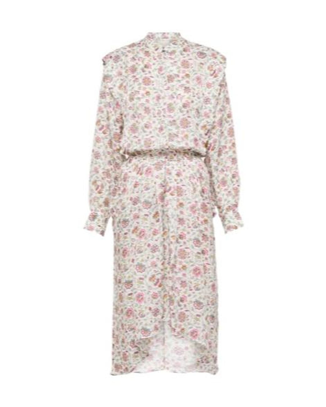 Isabel Marant White Lokeya Floral Midi Dress