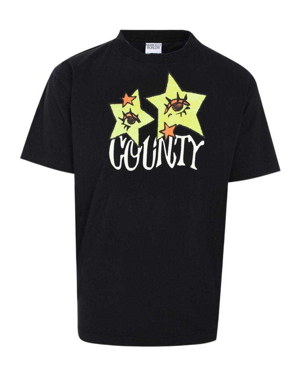 Marcelo Burlon Black Star Eyes T-Shirt for men