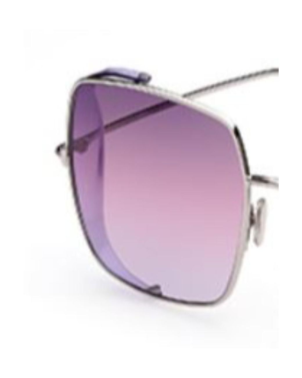 Tom Ford Purple Oversize Square-Frame Sunglasses