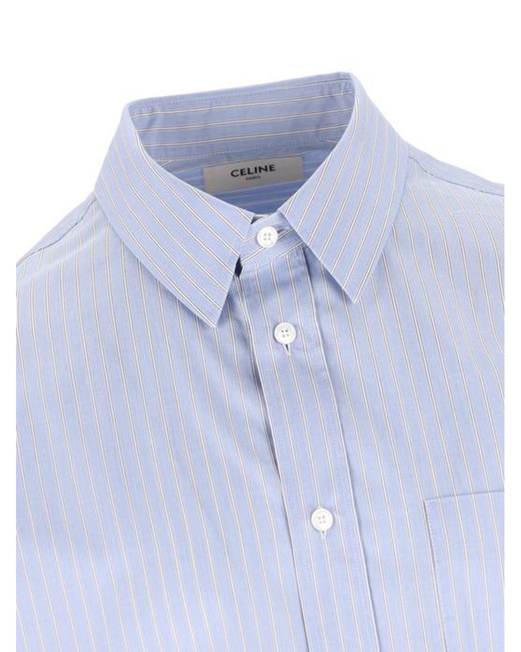 Céline Blue Loose Shirt for men