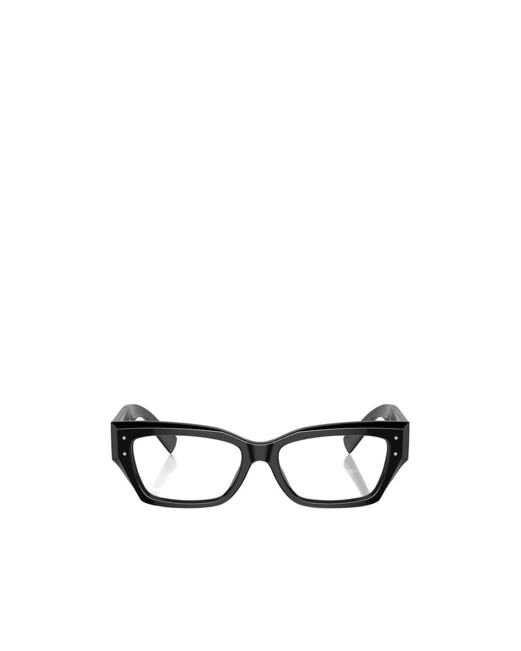 Dolce & Gabbana White Eyewear Rectangular Frame Glasses