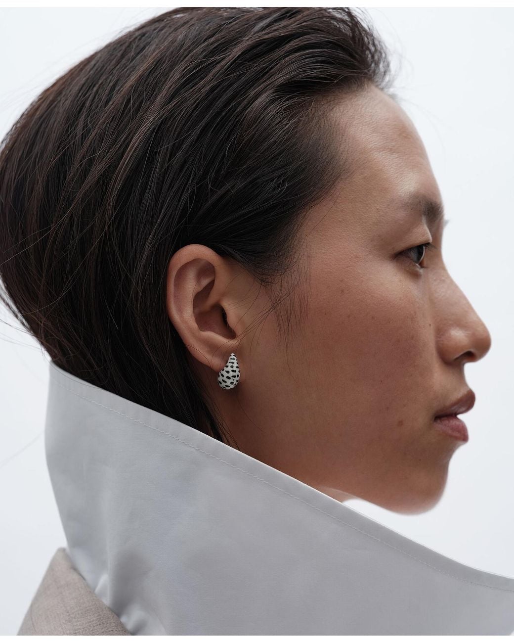 Bottega Veneta White Candy Drop Earrings