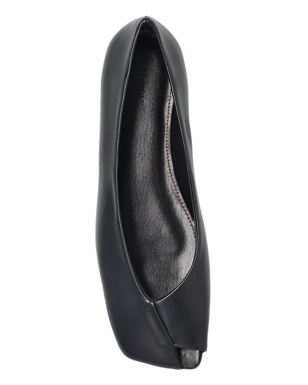 Alohas Black Katia Square-Toe Ballet Flats