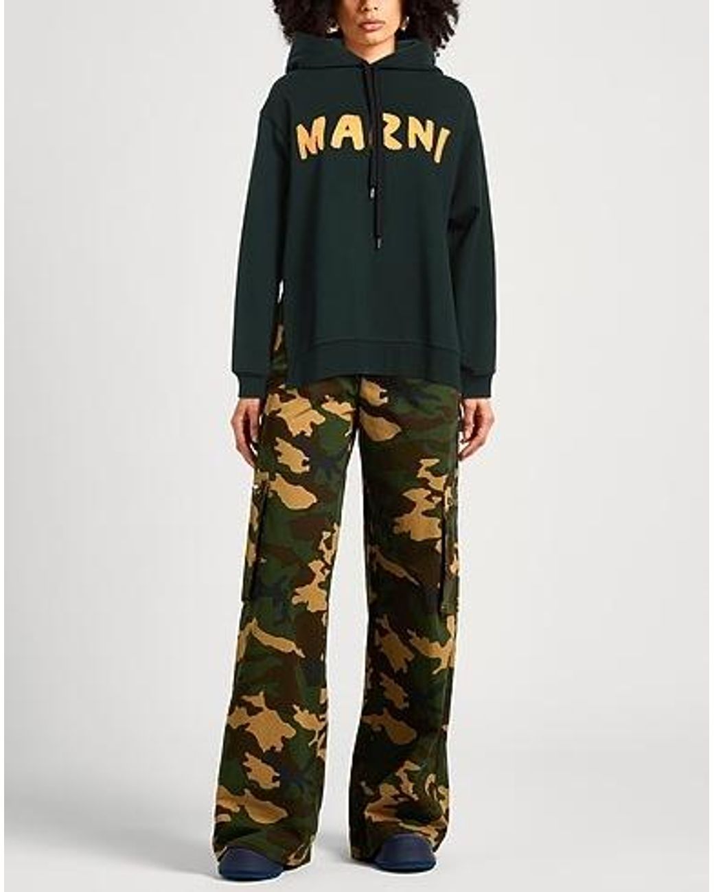 Marni Black Fleece Hooded Sweatshirt
