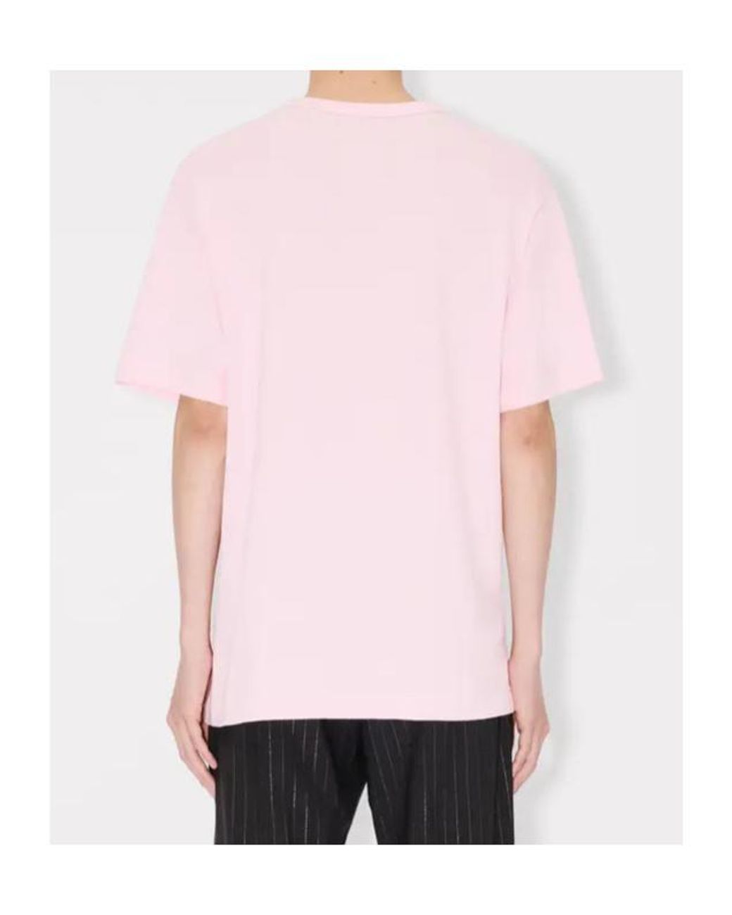 KENZO Pink Winter Holidays' Embroidred T-Shirt for men