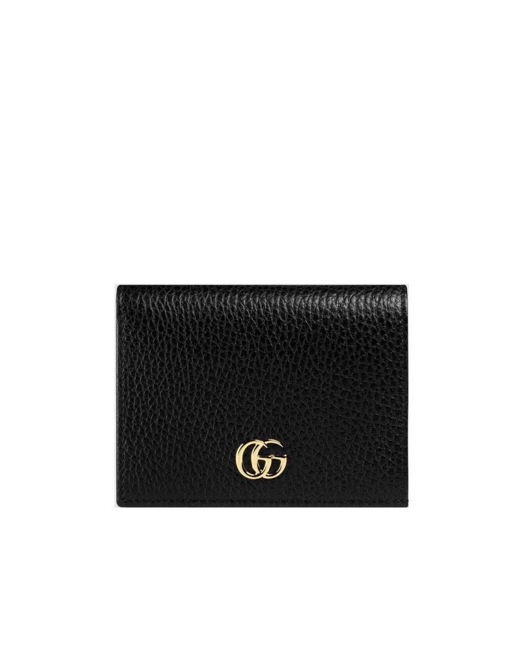 Gucci Black Logo Plaque Bifold Wallet