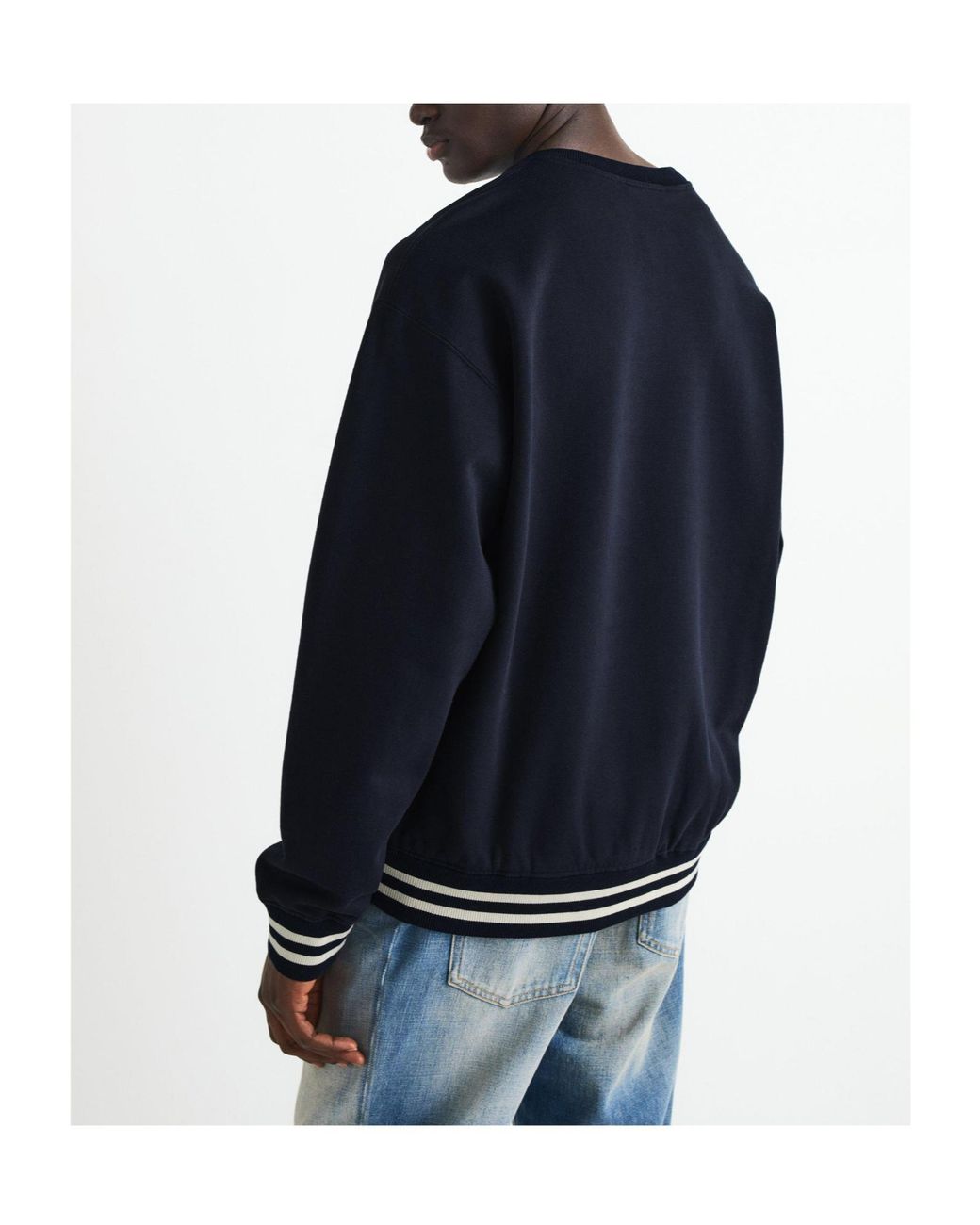 Dolce & Gabbana Blue Crew Neck Sweatshirt for men