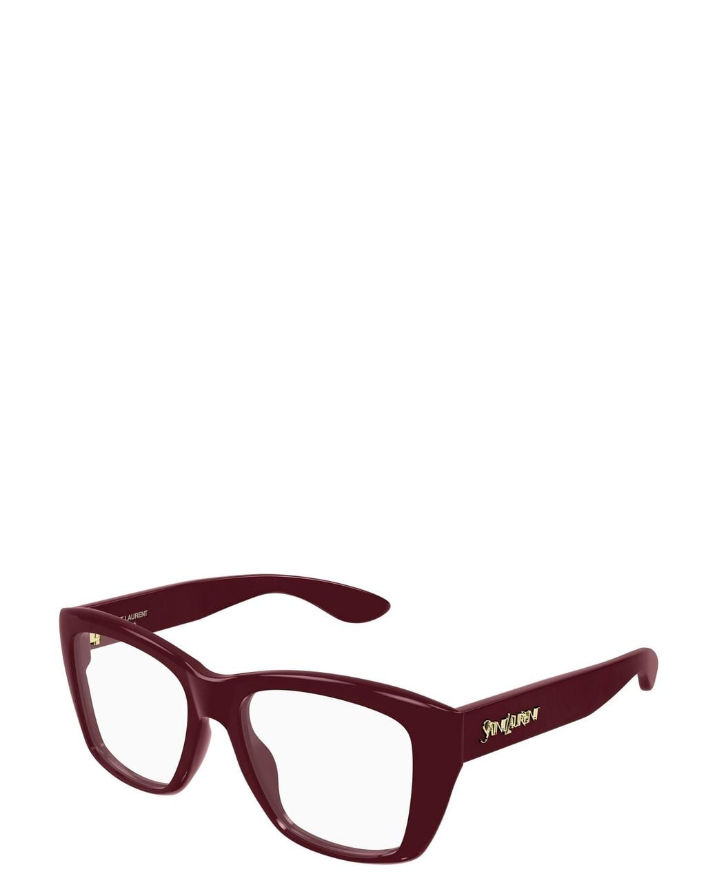 Saint Laurent Brown Square-Frame Glasses