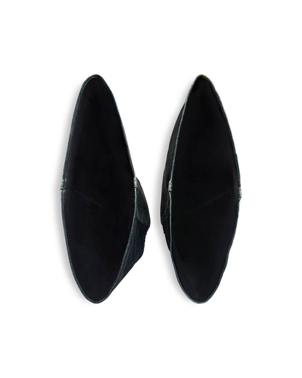 Balenciaga Black New Wader Distressed Boots