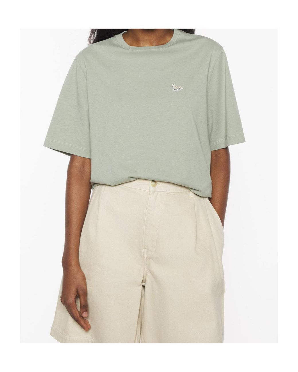 Maison Kitsuné Green Baby Fox Patch Comfort Tee-Shirt