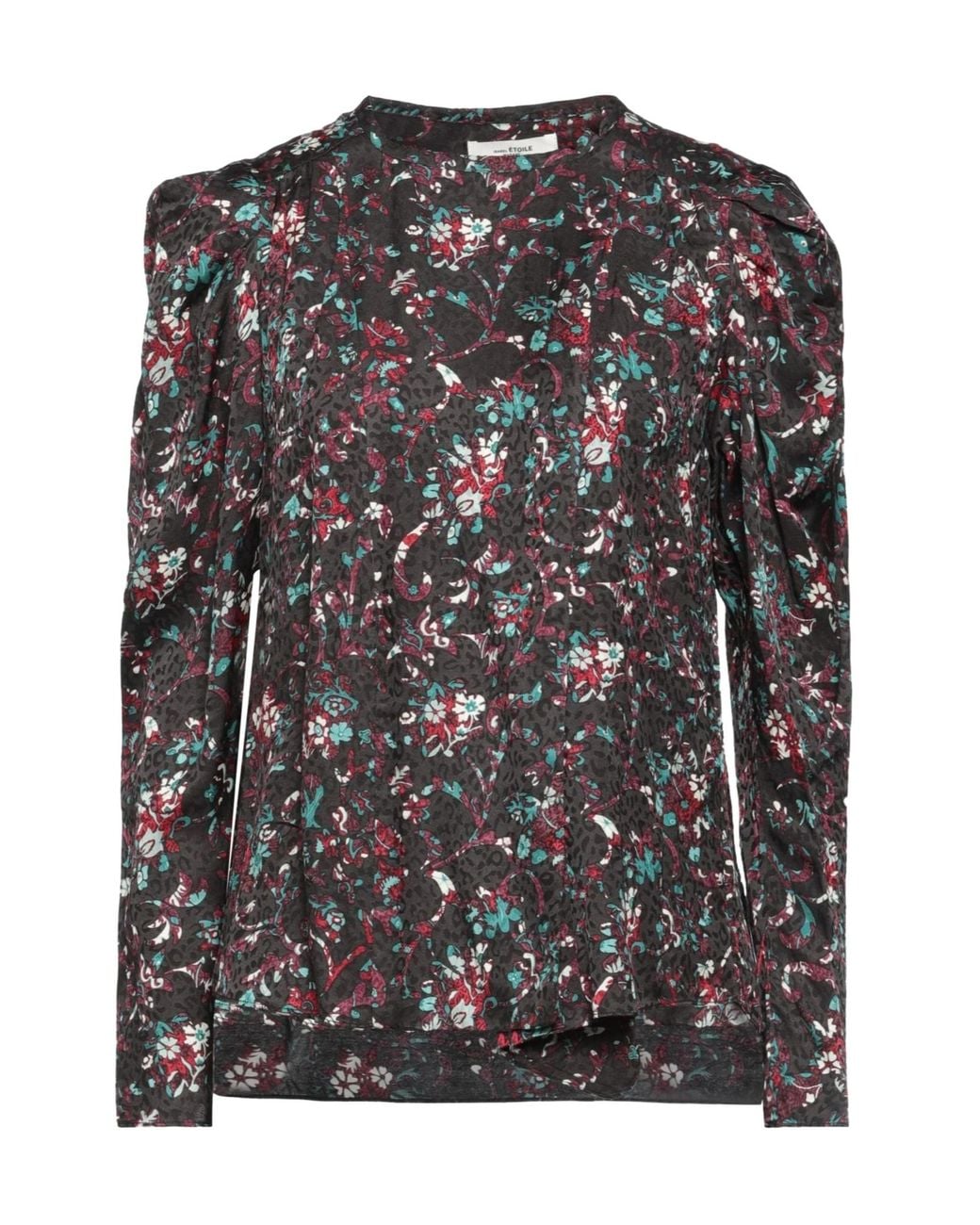Isabel Marant Black Floral Long-Sleeve Shirt