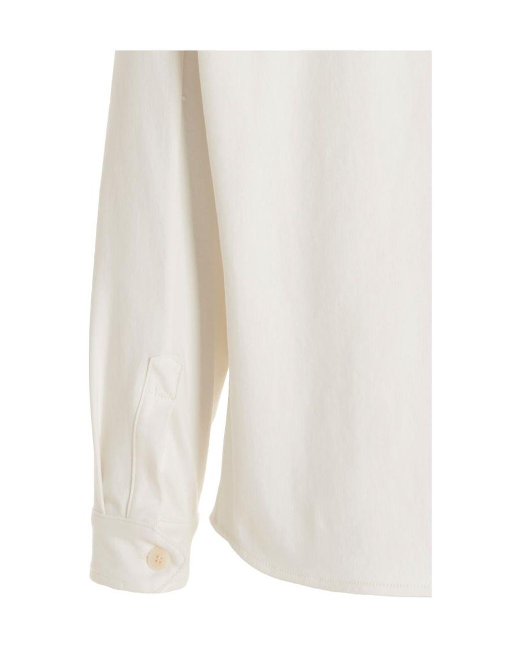 Zegna White Buttoned Long-Sleeved Shirt for men