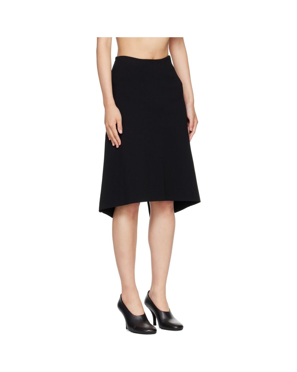 Totême White Back-Slit Skirt