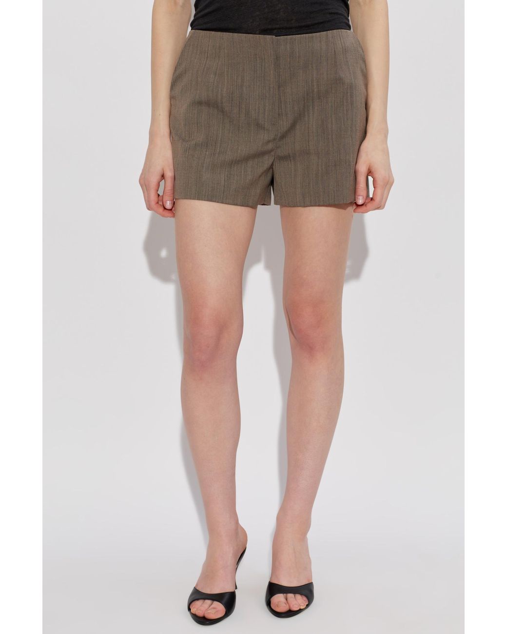IRO Brown Ribbed Shorts