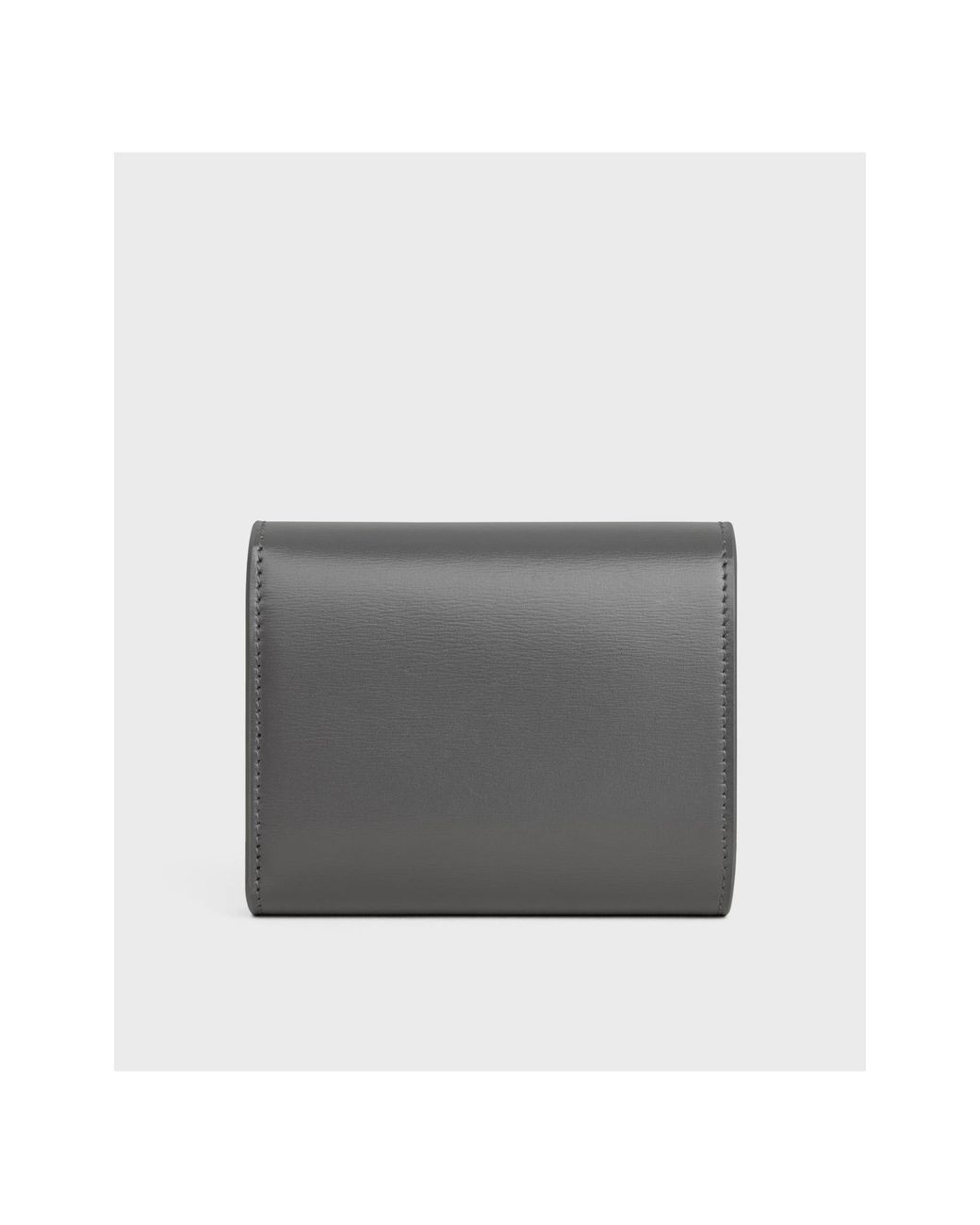 Céline Gray Small Flap Wallet Triomphe