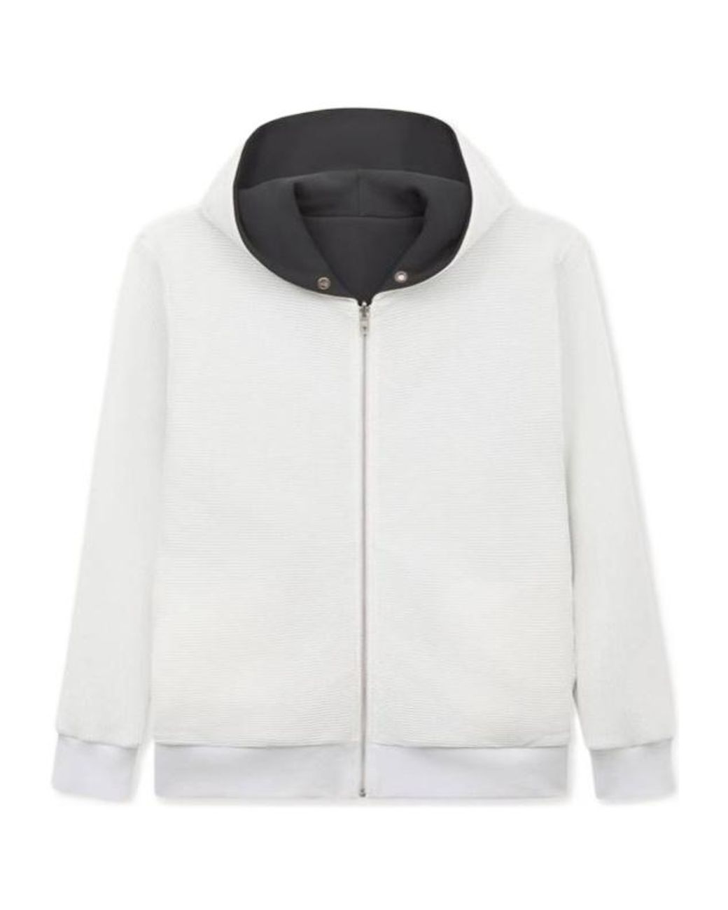 KENZO Black Tulip Reversible Zip Up Hoodie for men