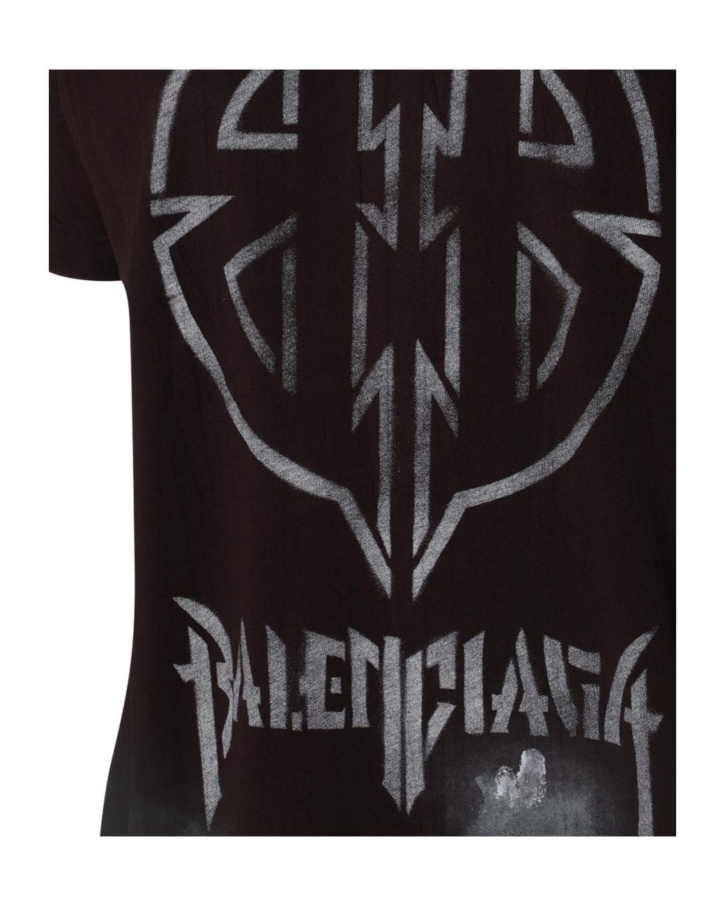 Balenciaga Black Bb Logo Printed Crewneck T-Shirt