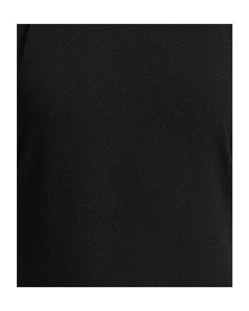 Max Mara Black Solid Turtleneck Sleeveless Top
