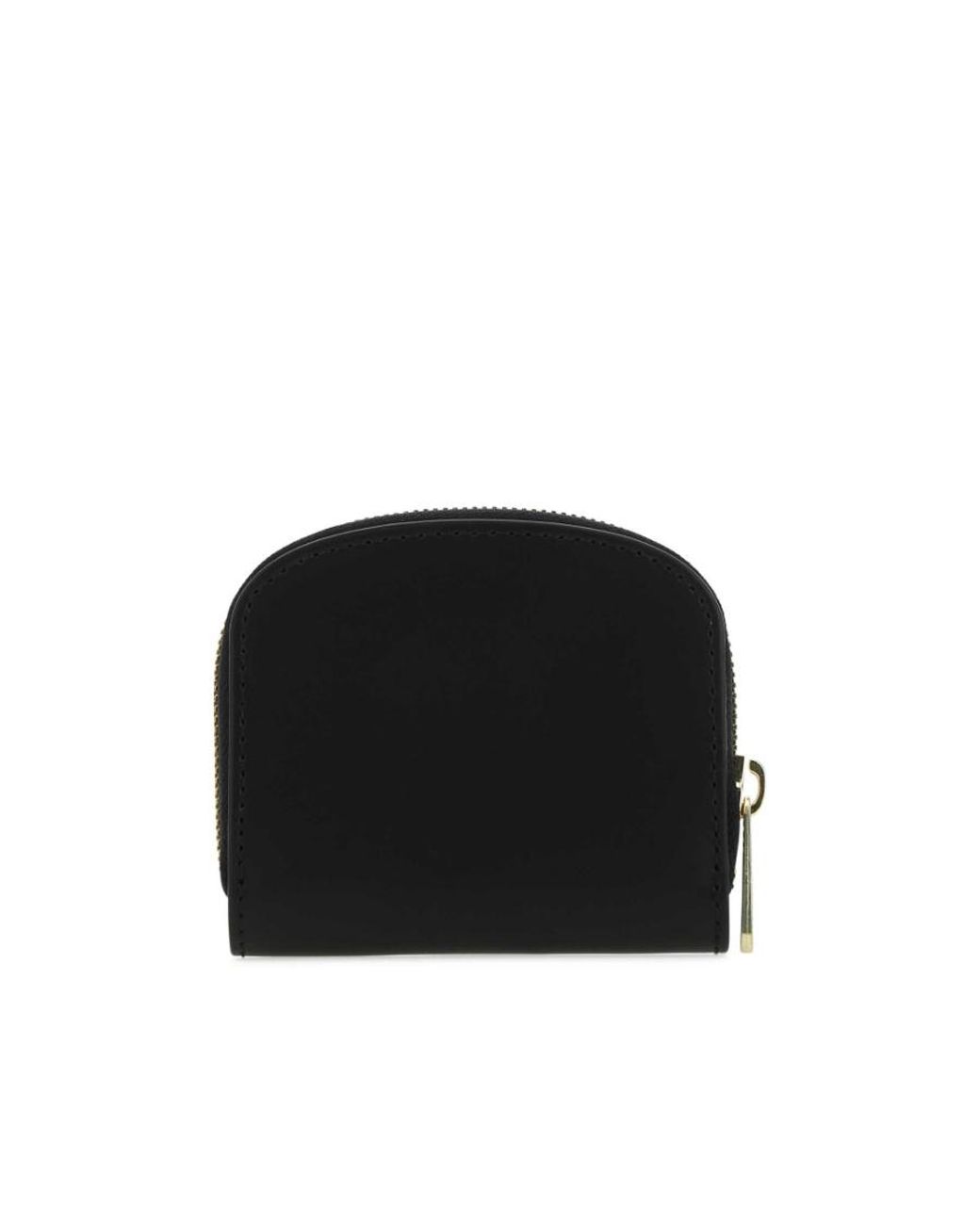 A.P.C. Black Demi-Lune Mini Compact Wallet