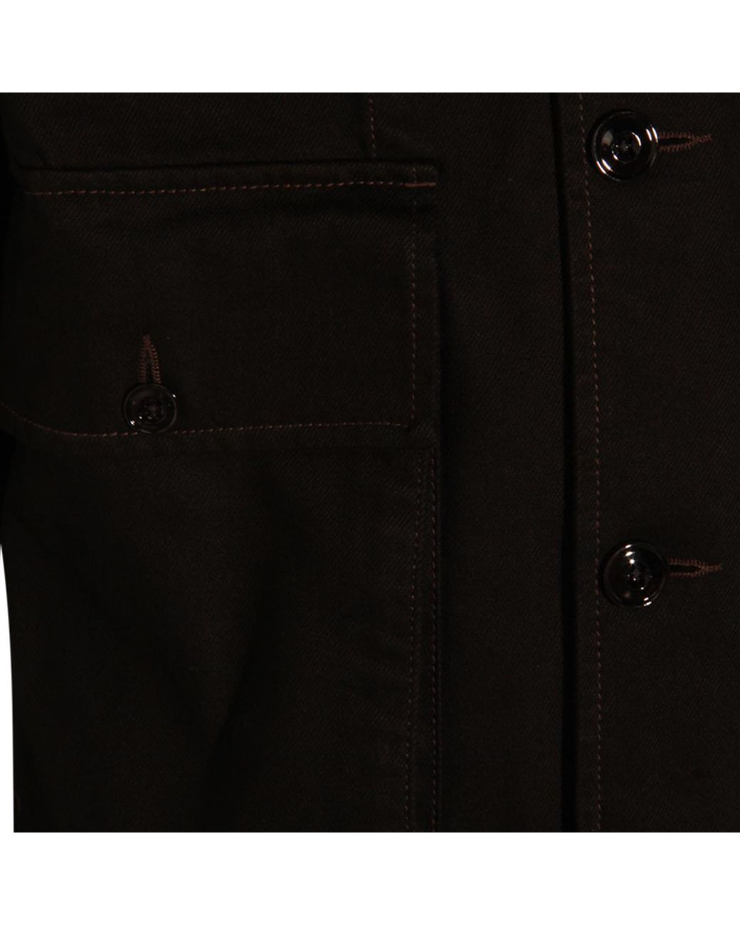 Lemaire Black Boxy Single Breasted Denim Jacket for men