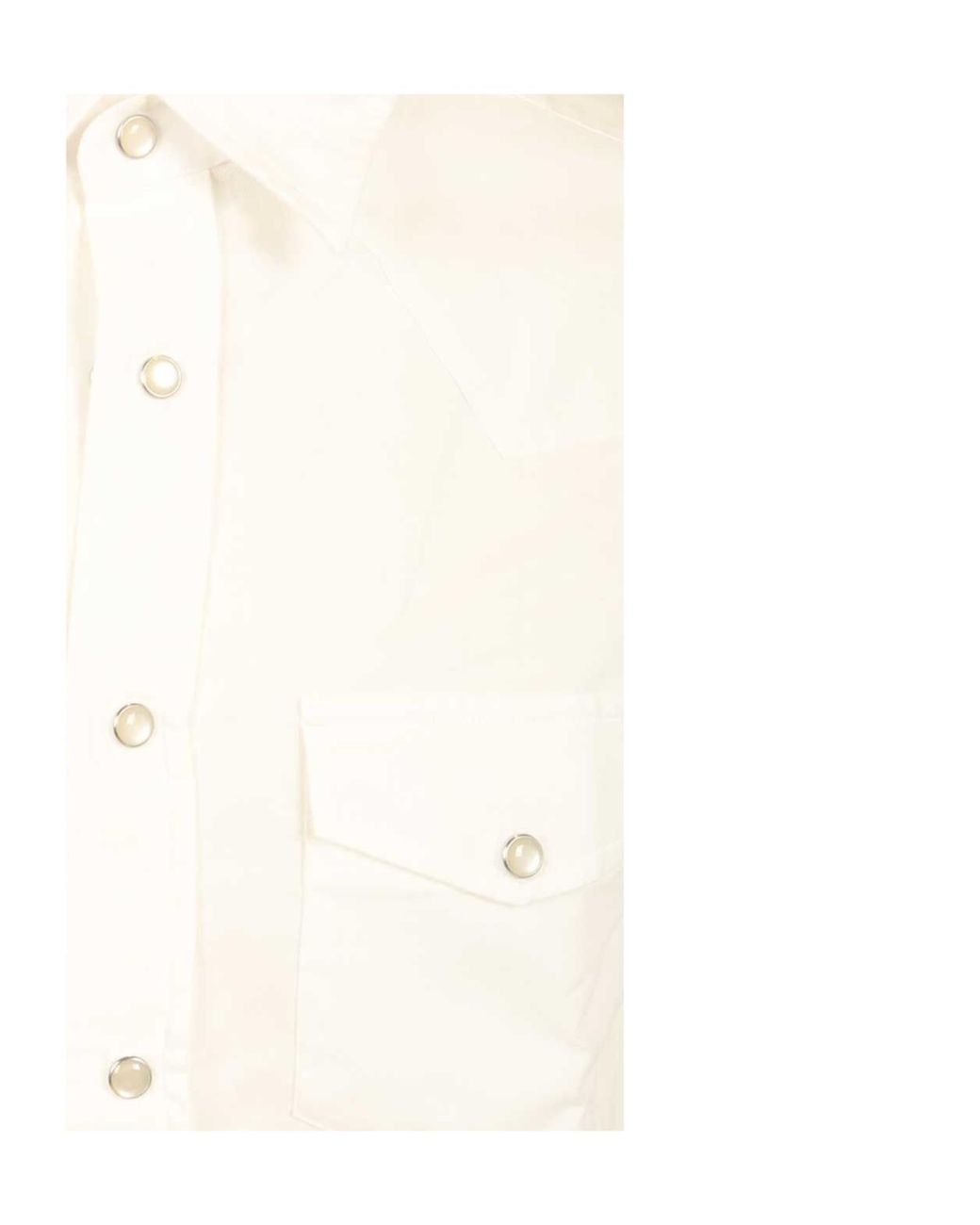 Tom Ford White Light Western Twill Slim Fit Buttoned Shirt for men