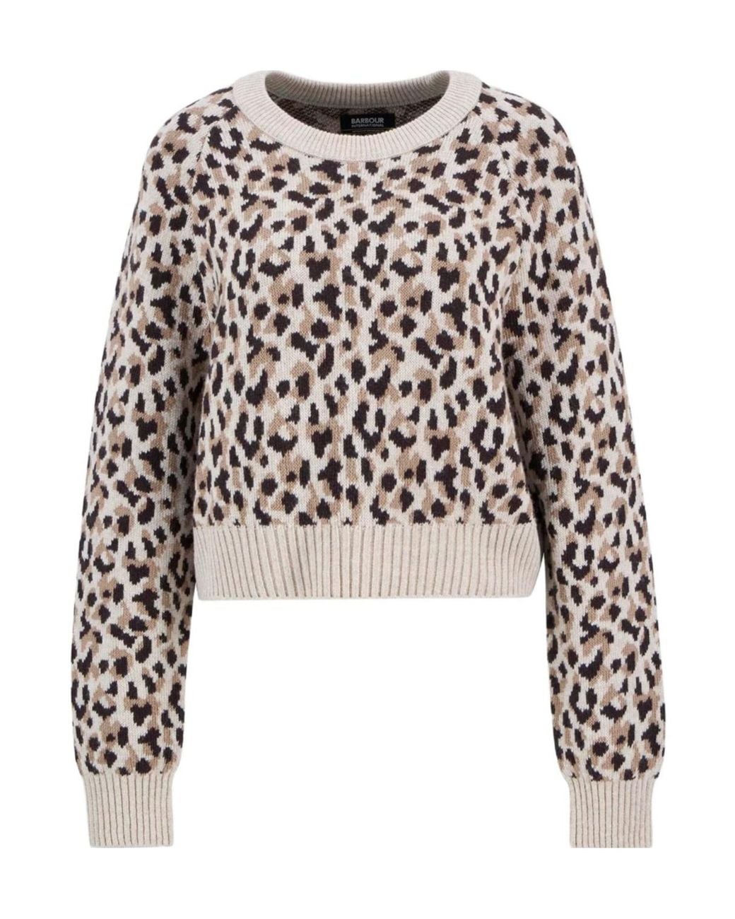 Barbour Black Harley Printed Crew Jumper