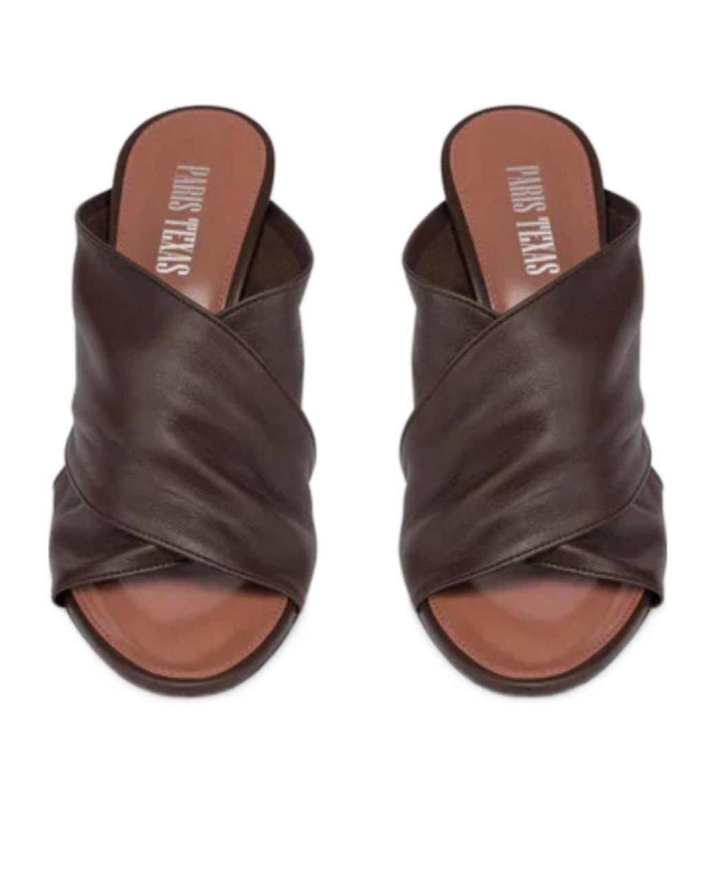 Paris Texas Brown 75Mm Maria Mules