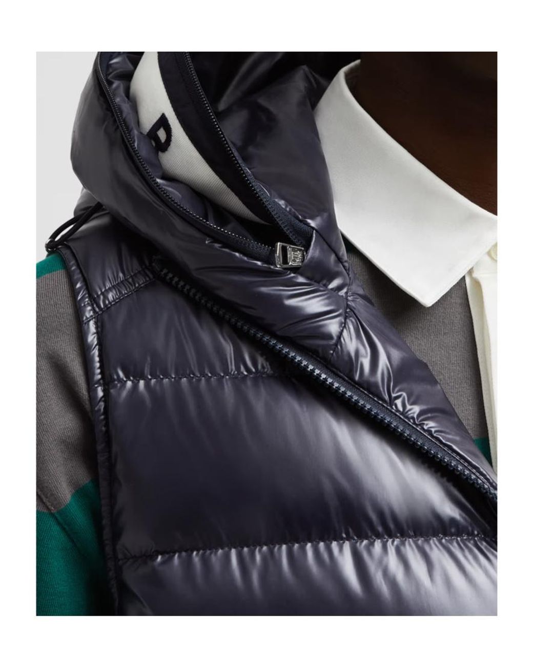 Moncler Black Barant Hooded Down Gilet for men