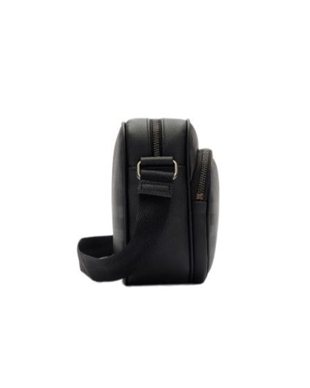 Burberry Black City Check Pocket Crossbody Bag for men