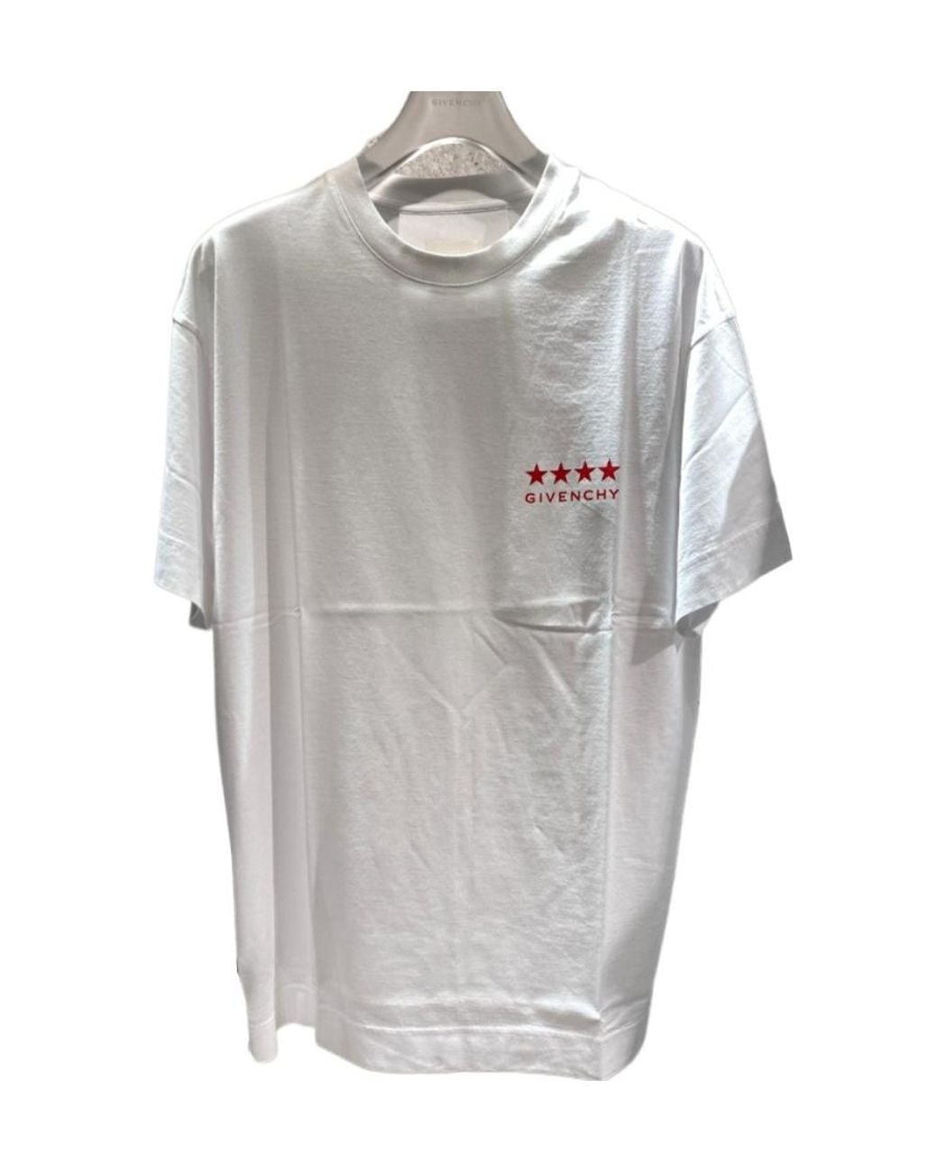 Givenchy Gray Logo Printed Crewneck T-Shirt for men