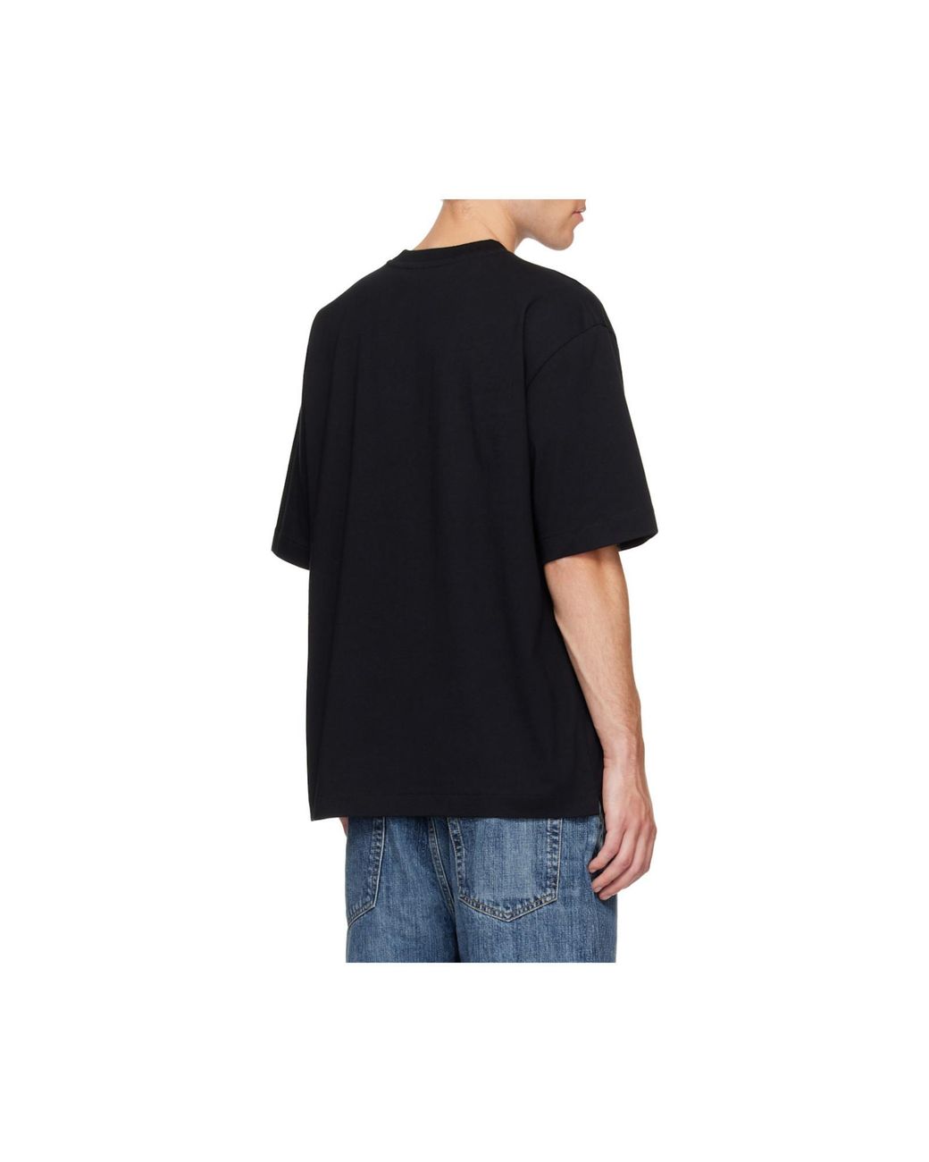 Off-White c/o Virgil Abloh Black Stroke Arrow Skate Logo T-Shirt for men