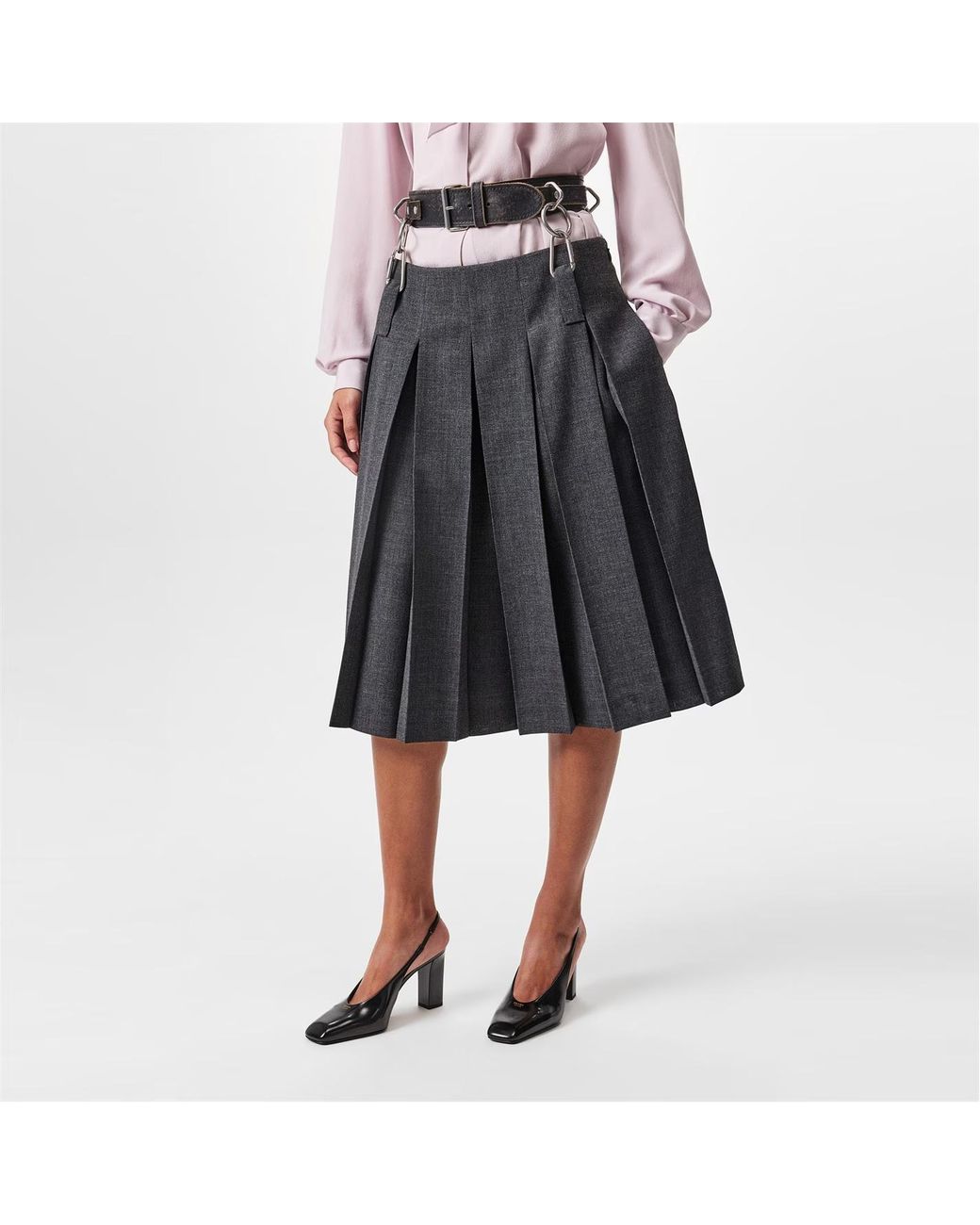 Prada Black Pleated Skirt