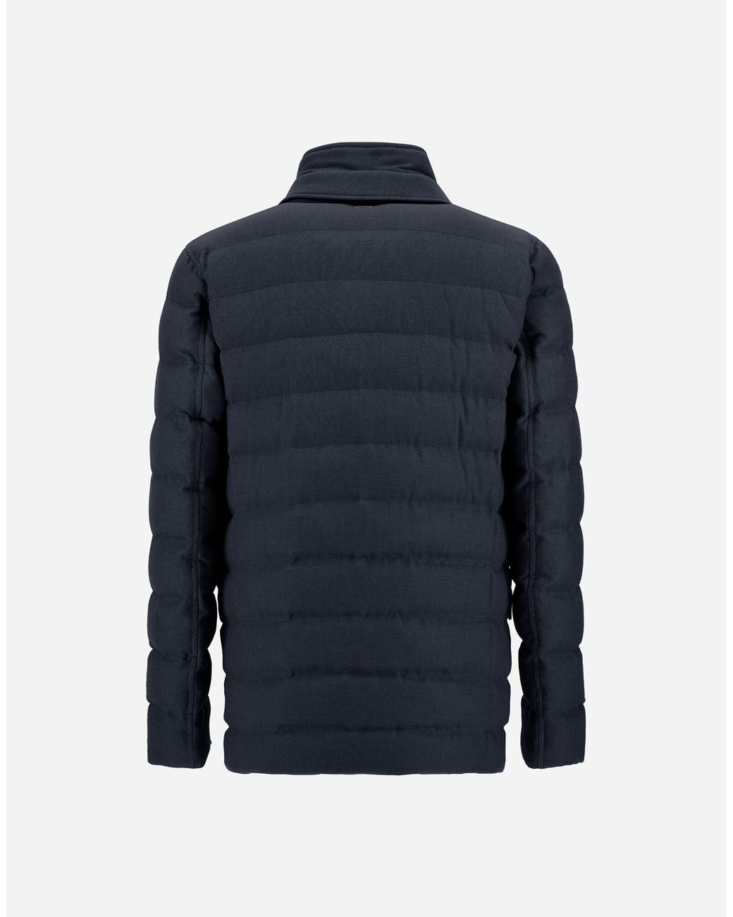 Herno Blue Quilted Blazer Jacket for men