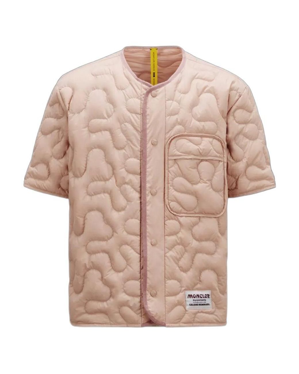 Moncler Pink Padded Shirt for men