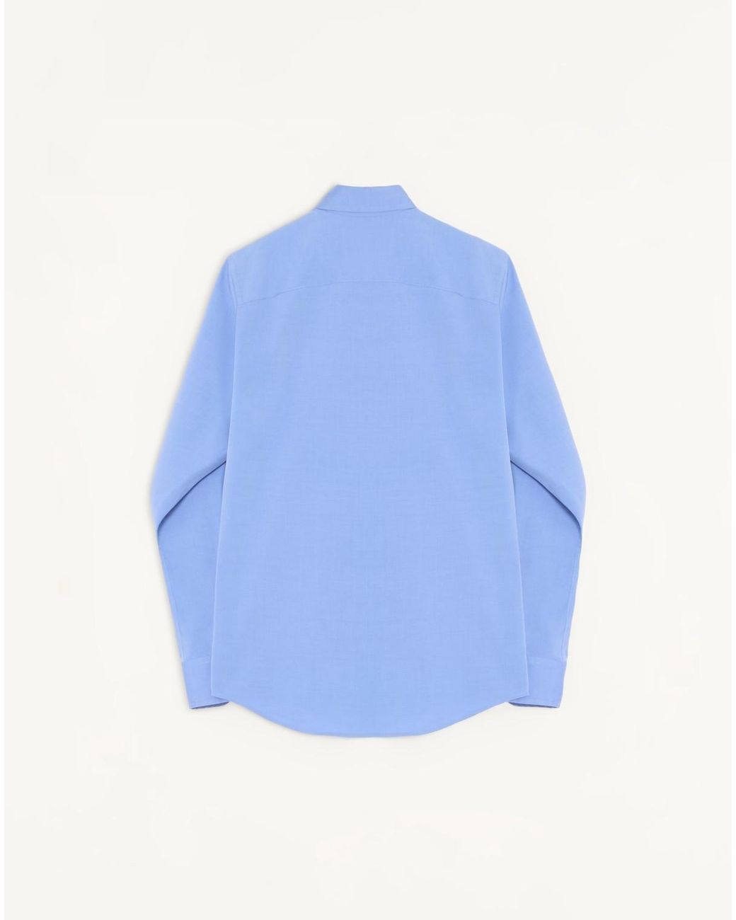 Valentino Blue Oxford Vgold Button-Up Shirt for men