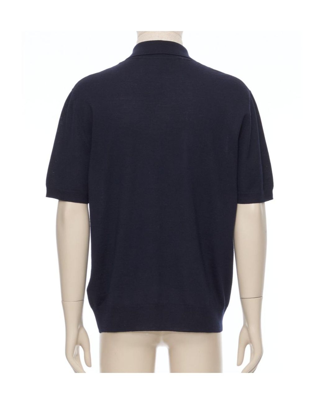 Valentino Blue Vlogo Embroidered Short-Sleeved Polo Shirt for men