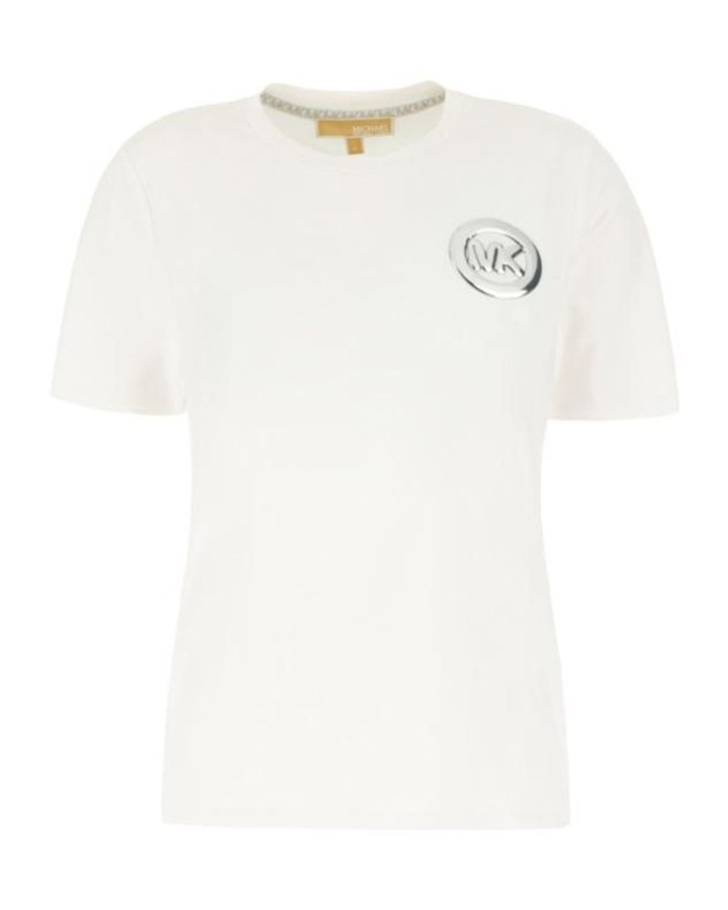 Michael Kors White Logo-Detail T-Shirt