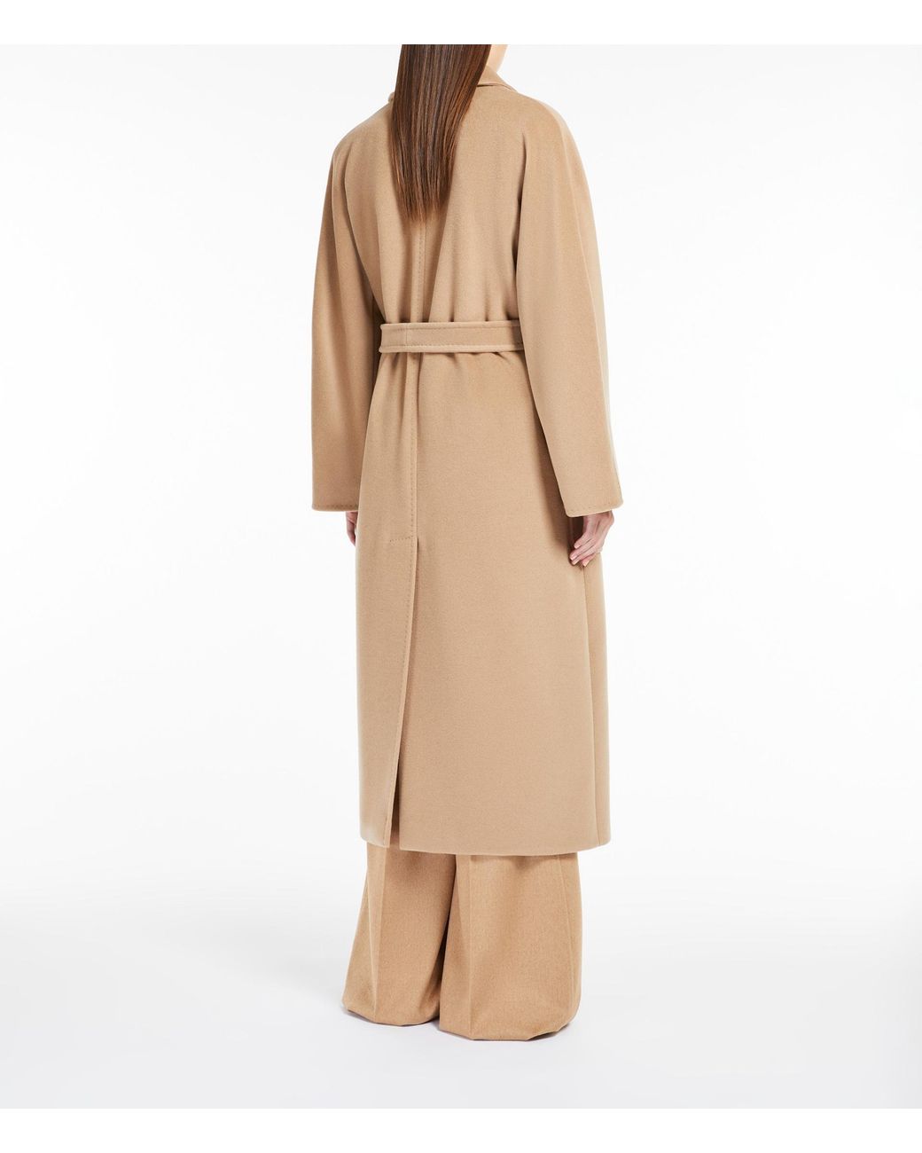 Max Mara Brown Locri Belted Long-Sleeved Coat