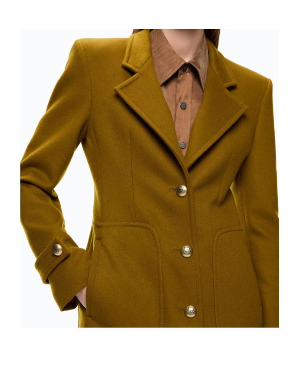 Pinko Green Long Coat