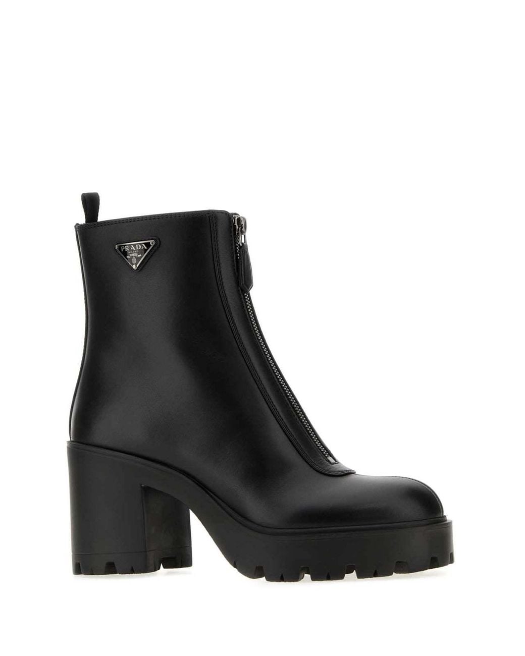 Prada Black Stride Flow Zip Ankle Boots