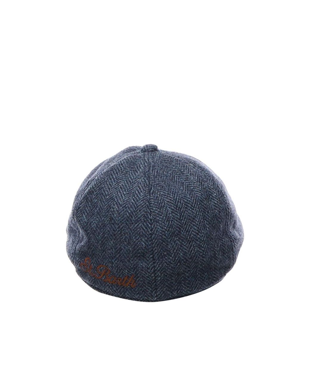 Mc2 Saint Barth Blue Logo Embroidered Hat