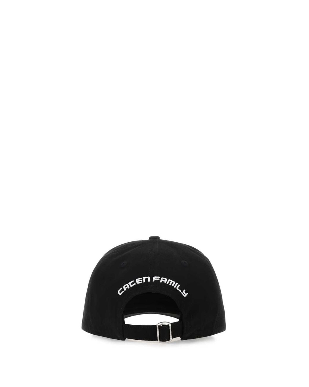 DSquared² Black Logo-Detailed Distressed Baseball Cap for men