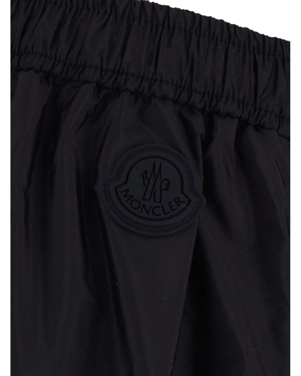Moncler Black Ruffle Mid-Length Skirt