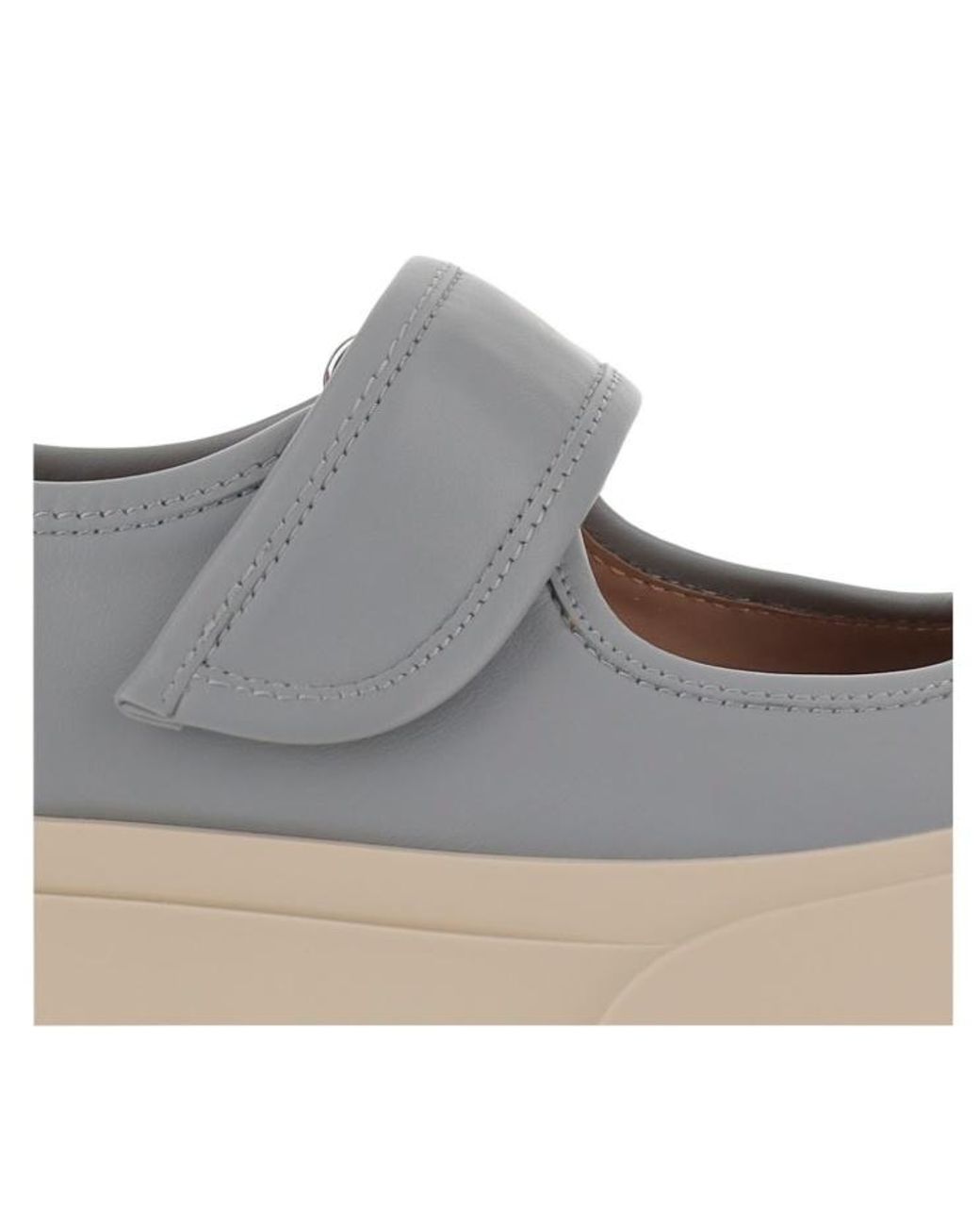 Marni Brown Mary Jane Round-Toe Sneakers