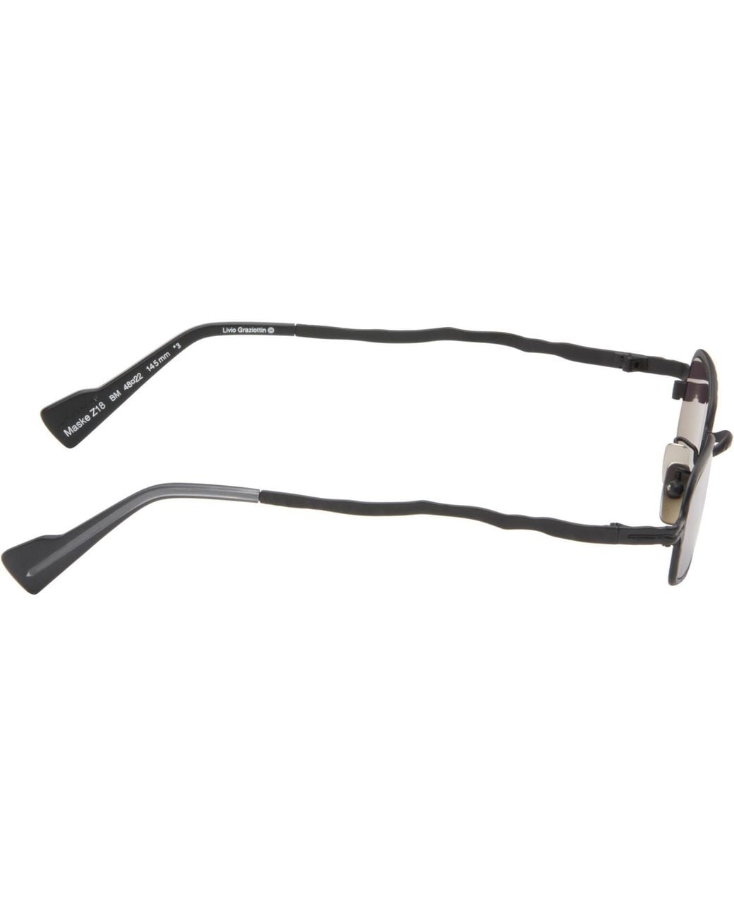 Kuboraum White Rectangular Sunglasses for men