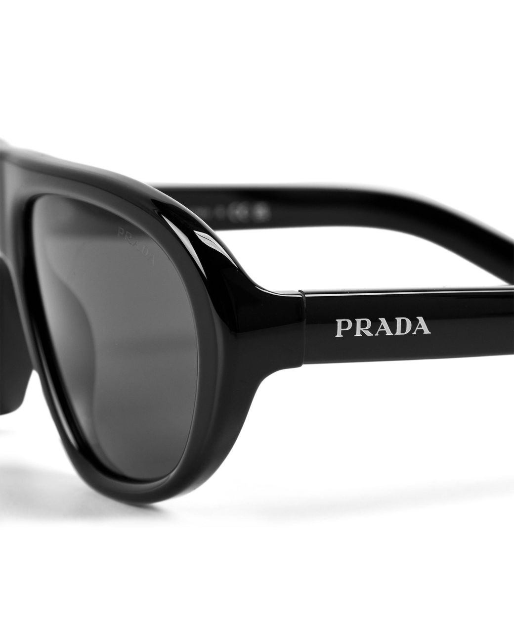 Prada Metallic 0Pr C05S Oversized Sunglasses