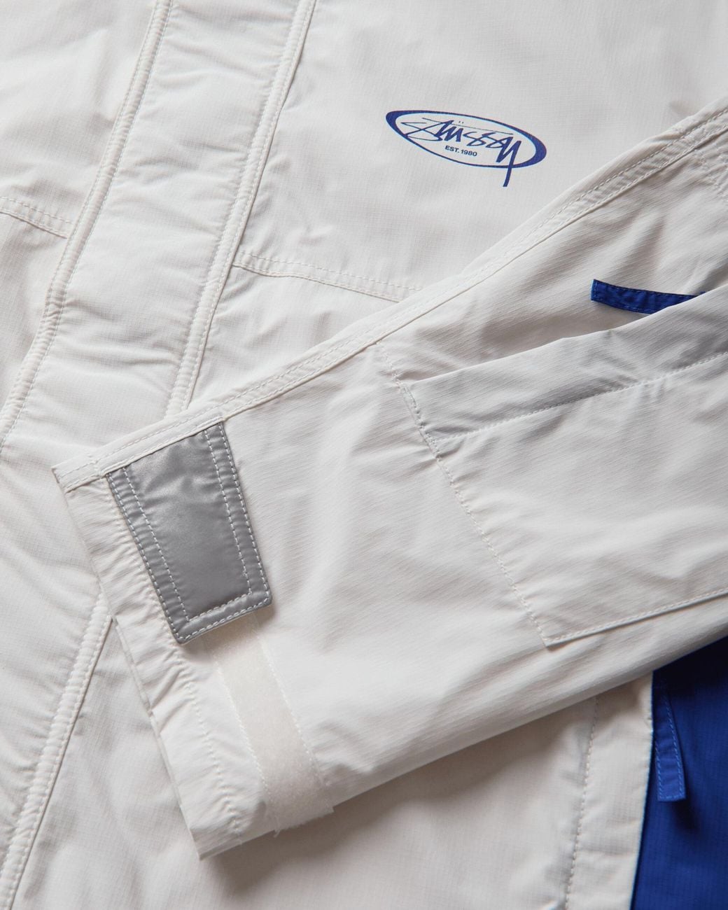 Stussy Blue Stüssy Logo High-Neck Jacket for men